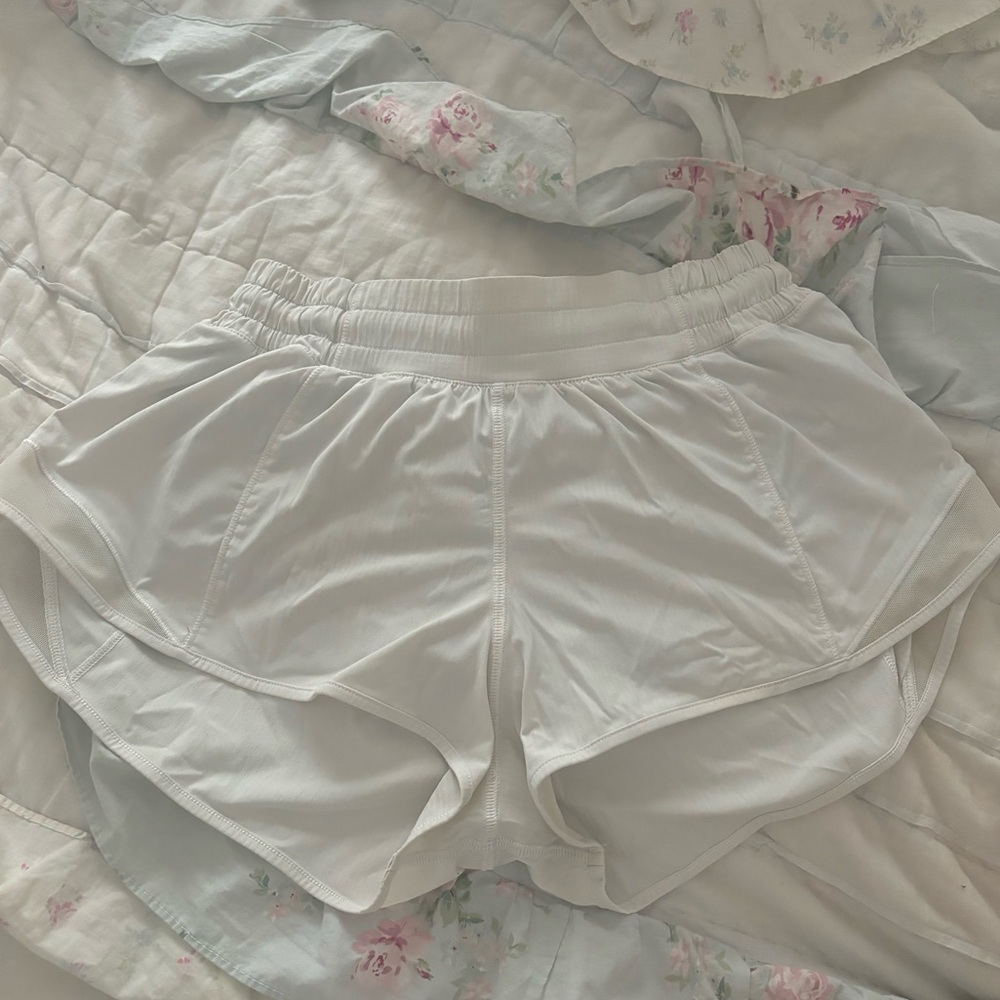 Lululemon White Hotty Hot Shorts